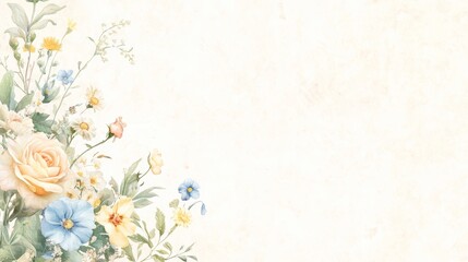 Delicate Cherry Blossom Border Around Blank Paper, Perfect for Spring or Japanese-themed Designs Generative AI