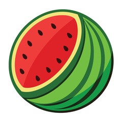 illustration of watermelon