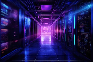 3D Virtual TV Studio News, 3d illustration
