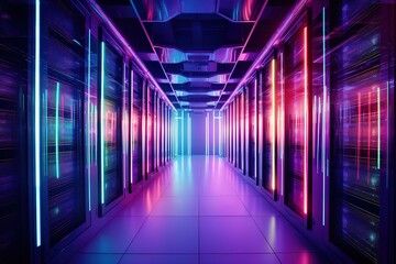 Fototapeta premium 3D Virtual TV Studio News, 3d illustration 