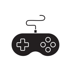 game controller flat icon vector