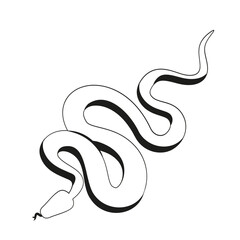 Chinese new year 2025 year of the Snake. Red Snake svg illustration. Traditional zodiac sign. Lunar new year 