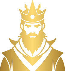 Golden king logo icon