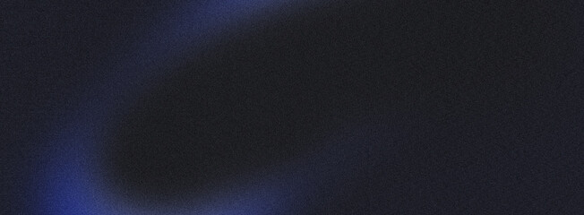 blue white illuminated wave on black, grainy color gradient background, noise texture effect, copy space