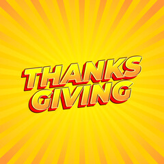 Thanksgiving text effect for social media ads