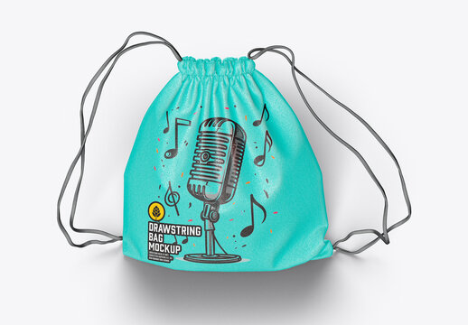 Drawstring Bag Mockup