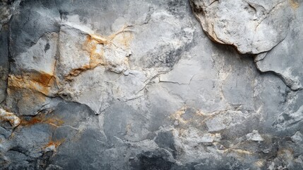 Fototapeta premium Detailed gray stone texture background with rugged edges and natural color variation ideal for design and architectural projects.
