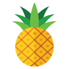 pineapple on a white background