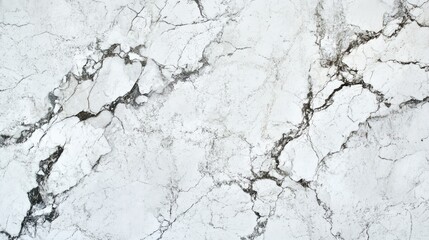 Obraz premium Elegant white marble texture background featuring subtle gray veins and intricate crack patterns, suitable for design and architecture, high-resolution, stylish surface, natural stone.