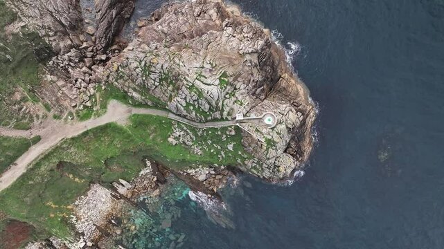 Faro de Punta Lameda en Vigo Nigran Pontevedra Galicia