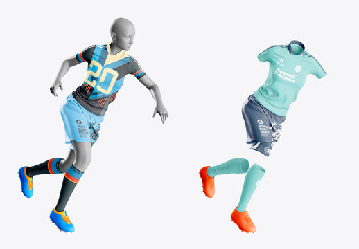 Women's Soccer Kit Mockup