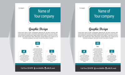 Corporate creative colorful business flyer template design set, , vector template design or business poster template design