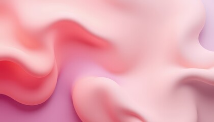 Obraz premium Abstract Pink Fluid Forms Soft Gradient Background