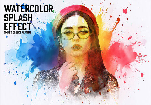 Watercolor Splash Effect with Generative AI