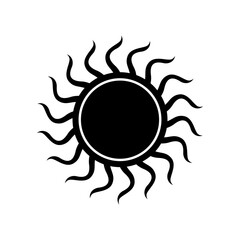 Sun vector icon. Summer illustration sign. hot symbol or logo.