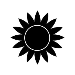 Sun vector icon. Summer illustration sign. hot symbol or logo.