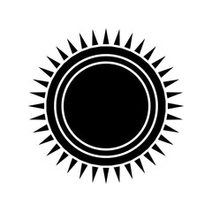 Sun vector icon. Summer illustration sign. hot symbol or logo.