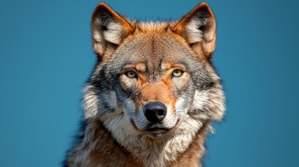 Obraz premium Majestic Gray Wolf Portrait Wild Canine Animal Photography Nature