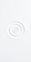 Fototapeta premium Fibonacci spiral on white backdrop with subtle gradients and soft lines, design
