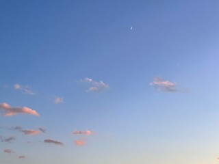 cloud and the moon in the sky