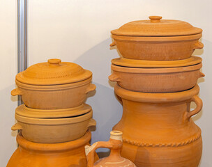 Clay Terracotta Earthenware Dutch Oven Oval Roaster