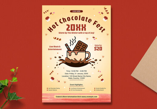 Hot Chocolate Fest Flyer Layout