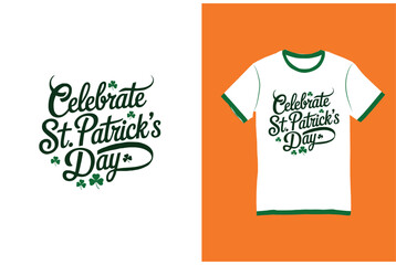 Celebrate St Patricks Day with Celtic Ribbon Flow Typography Vector