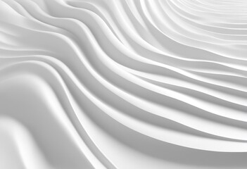 Obraz premium White wave 3d abstract background