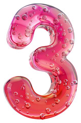 PNG Number 3 number symbol shape.