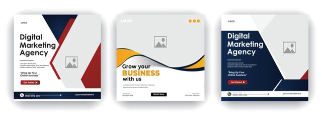 
Digital business marketing social media post & web banner corporate business marketing
social media post and web design template