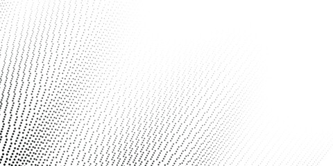 Halftone gradient. Dotted gradient, smooth dots spraying and halftones dot background seamless horizontal geometric pattern vector template set.