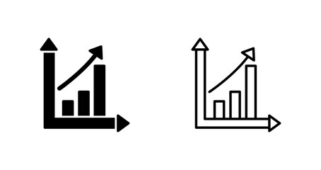 Chart Up Icon Design