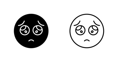 Pleading Face Icon Design