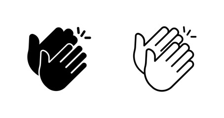 Fototapeta premium Clapping Hands Icon Design