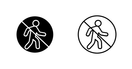 No Entry Sign Icon Design