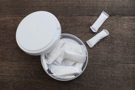 A box of snus pads is a substitute for smokeless cigarettes. Swedish nicotine pouche  