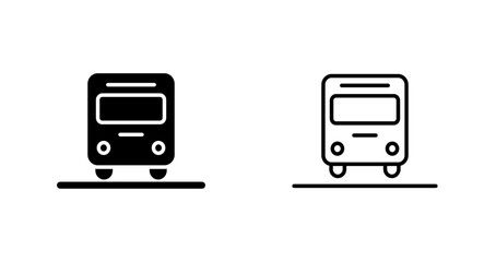 Oncoming Bus Icon Design