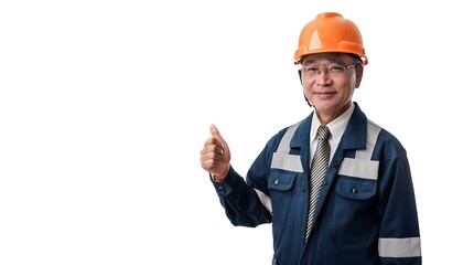 Hardworking industrial engineer in safety helmet oversees warehouse operations
