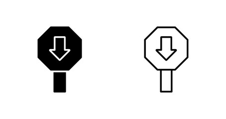 Fototapeta premium Down Arrow Icon Design