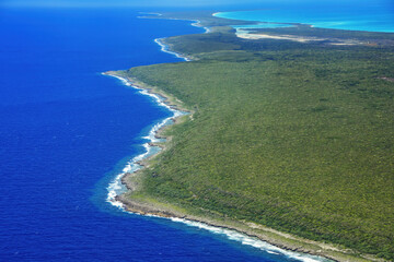 Aerial view of Ouvea Island, New Caledonia