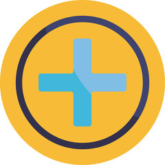 Fototapeta premium A bold, minimalistic plus symbol displayed inside a square or rounded box, often used in text editing tools to insert new lines.