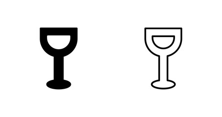 Wine Glassware Icon Design