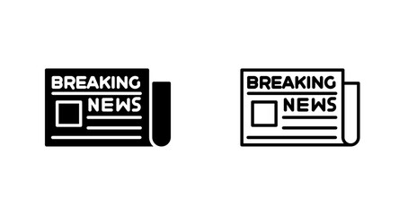 Breaking News Icon Design