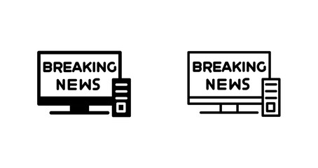 Breaking Story Icon Design