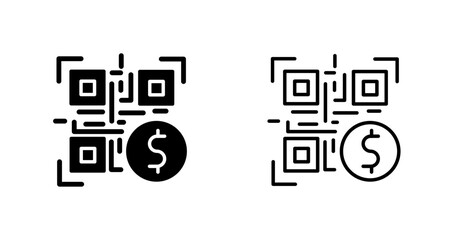 QR Code Payment Icon Design
