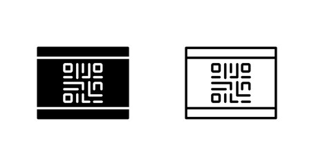 QR Code Business Card Icon Design