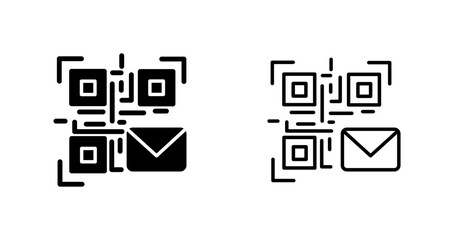 QR Code Email Icon Design