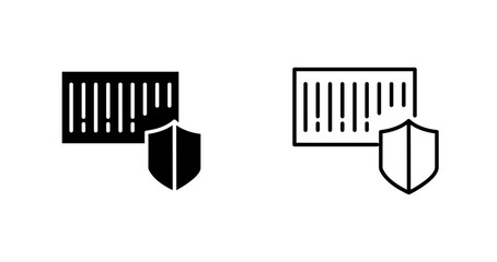 Barcode Security Icon Design