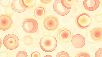 Soft peach and orange swirl pattern with a groovy 1970s retro vibe on a muted pink background. Perfect for vintage-inspired designs or posters, evoking nostalgia and happy, eye-catching energy.