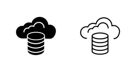 Cloud Database Icon Design